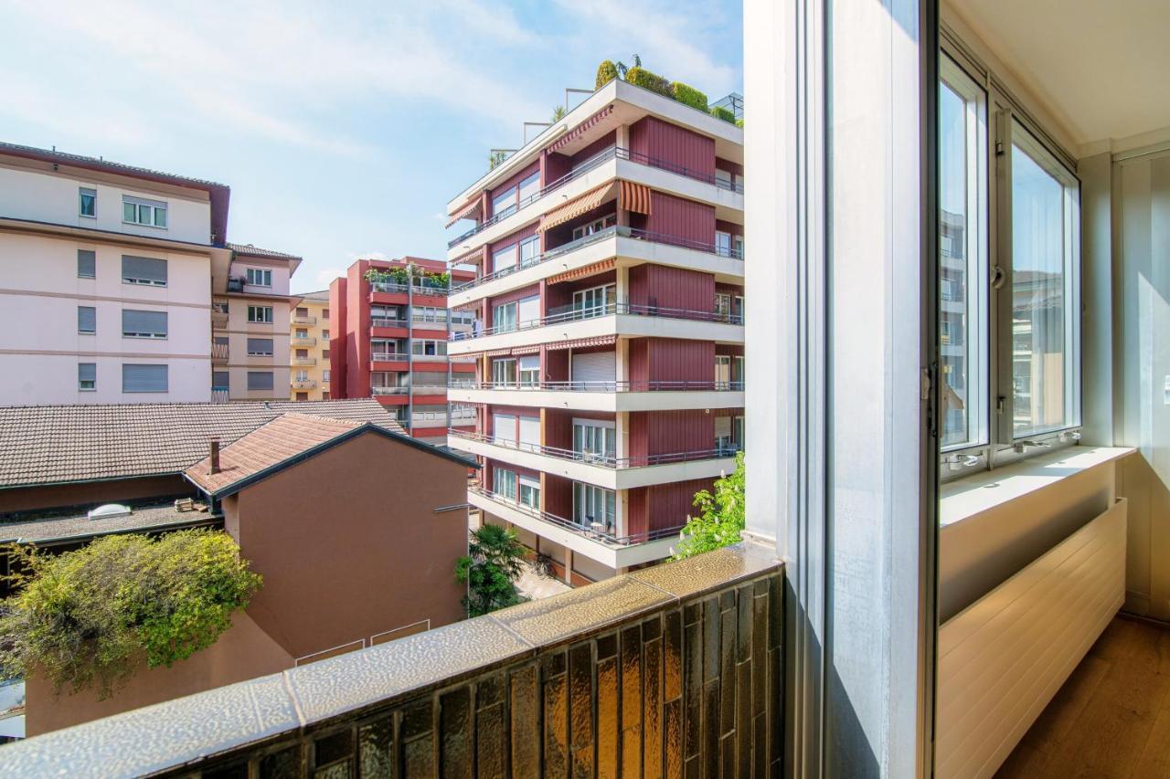 Palace Apartment By Quokka 360 - 2 Minutes From Lugano Lido Esterno foto